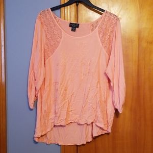 Lola P Women's Plus Size 3/4 Sleeve Shirt